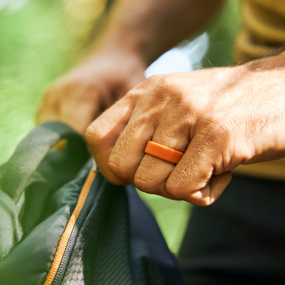 Ridge 8mm Silicone Ring Set - Basecamp Orange