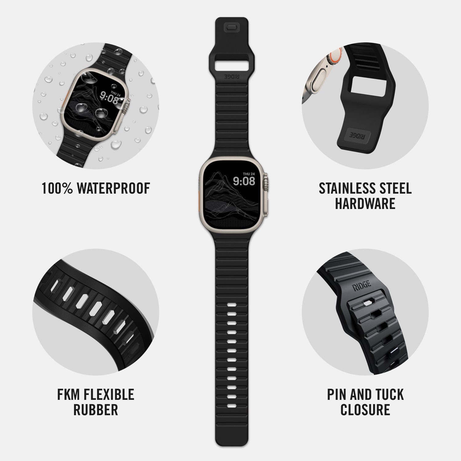 Everyday Watch Straps - Ultra/46mm - Matte Black