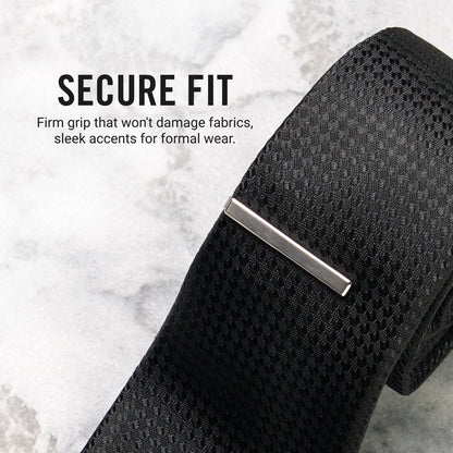 Tie Bar & Cufflinks Kit - Platinum