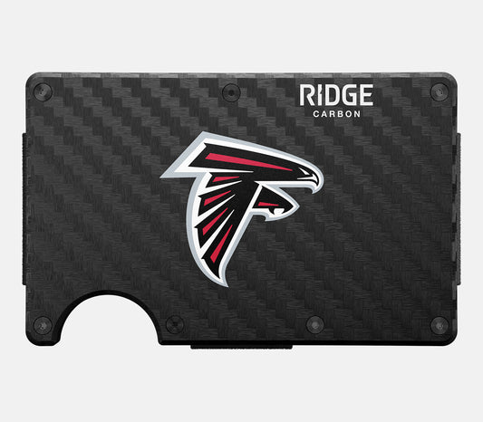 Ridge Wallet - Atlanta Falcons - Carbon Fiber 3k