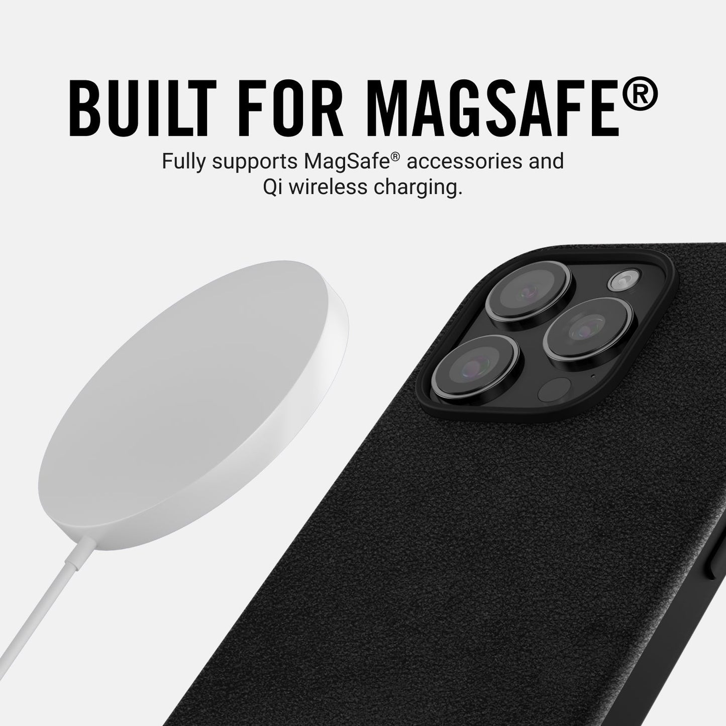 Ridge Phone Case - Midnight Black Leather - iPhone 16 Pro Max